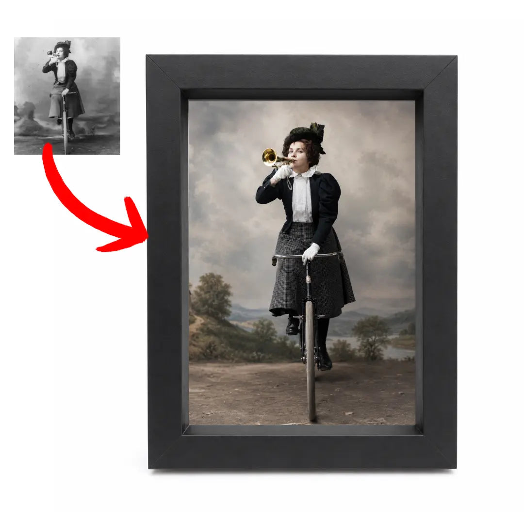 Recondiționare foto + Ramă foto MDF cu geam – 13x18 cm