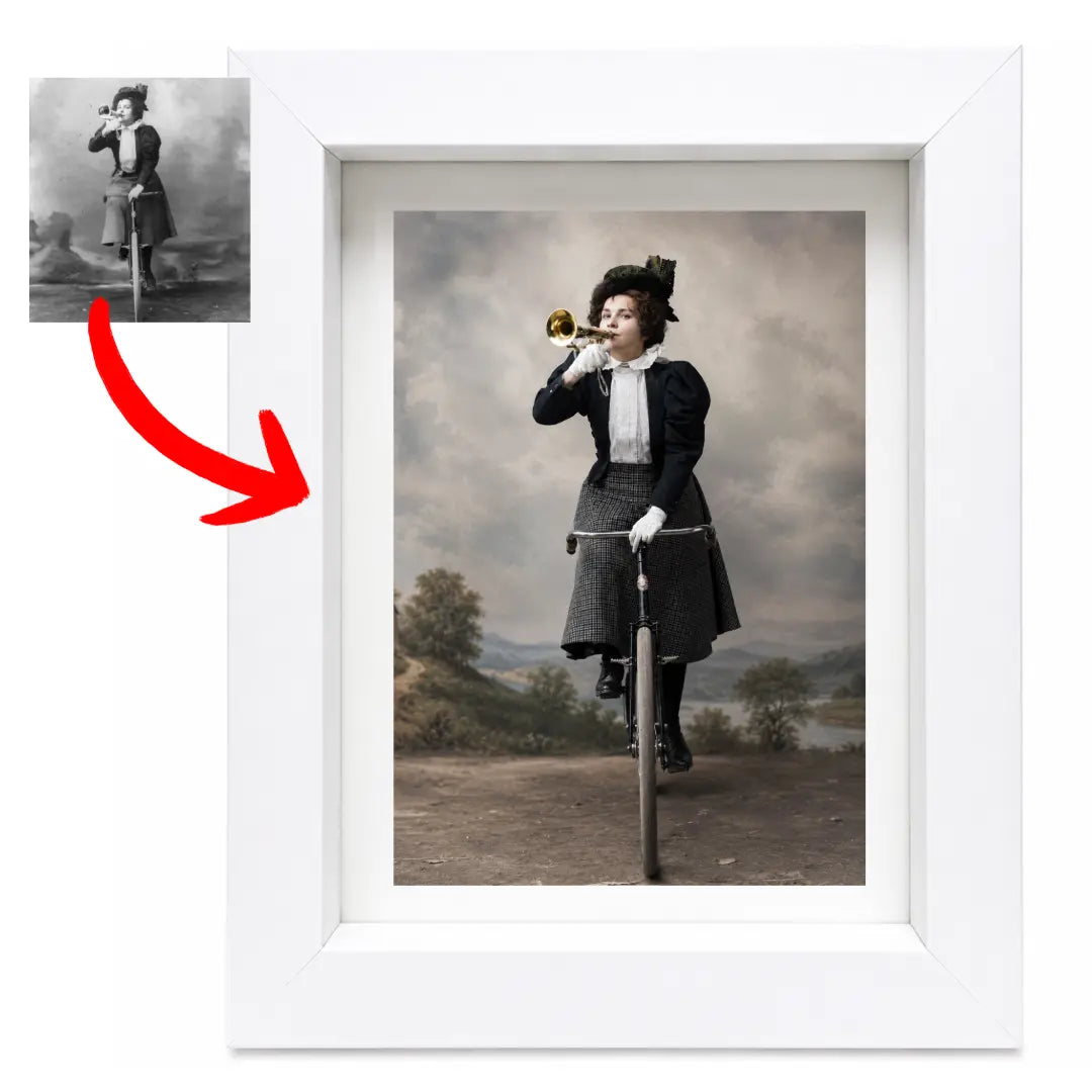 Recondiționare foto + Ramă foto MDF cu geam – 13x18 cm