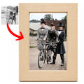 Recondiționare foto + Ramă foto din lemn de plop – 10x15 cm