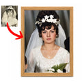 Recondiționare foto + Ramă foto MDF cu geam – 21x30 cm (A4)